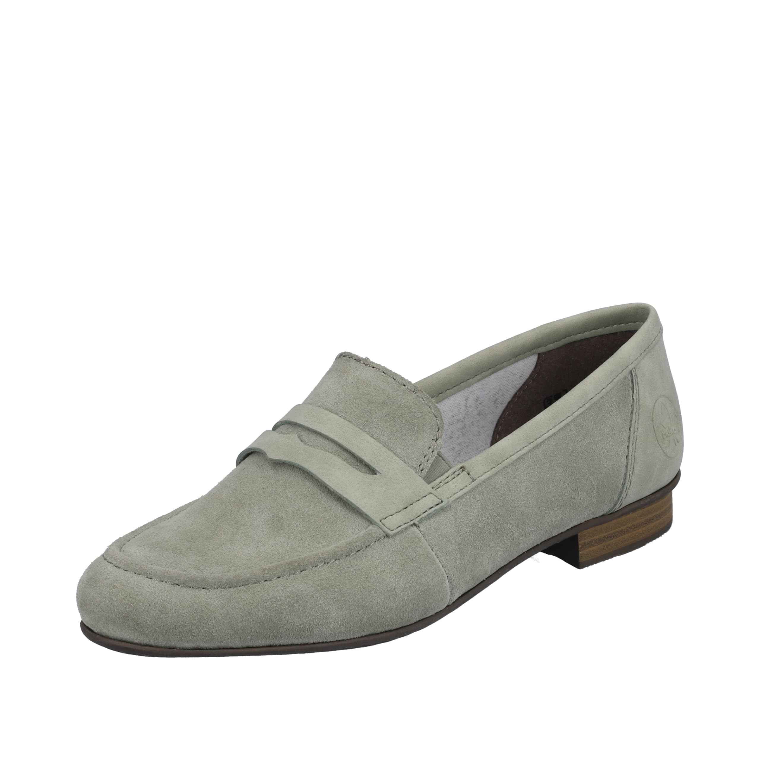 Rieker Women's 51954 Loafers, Green, 3.5 UK