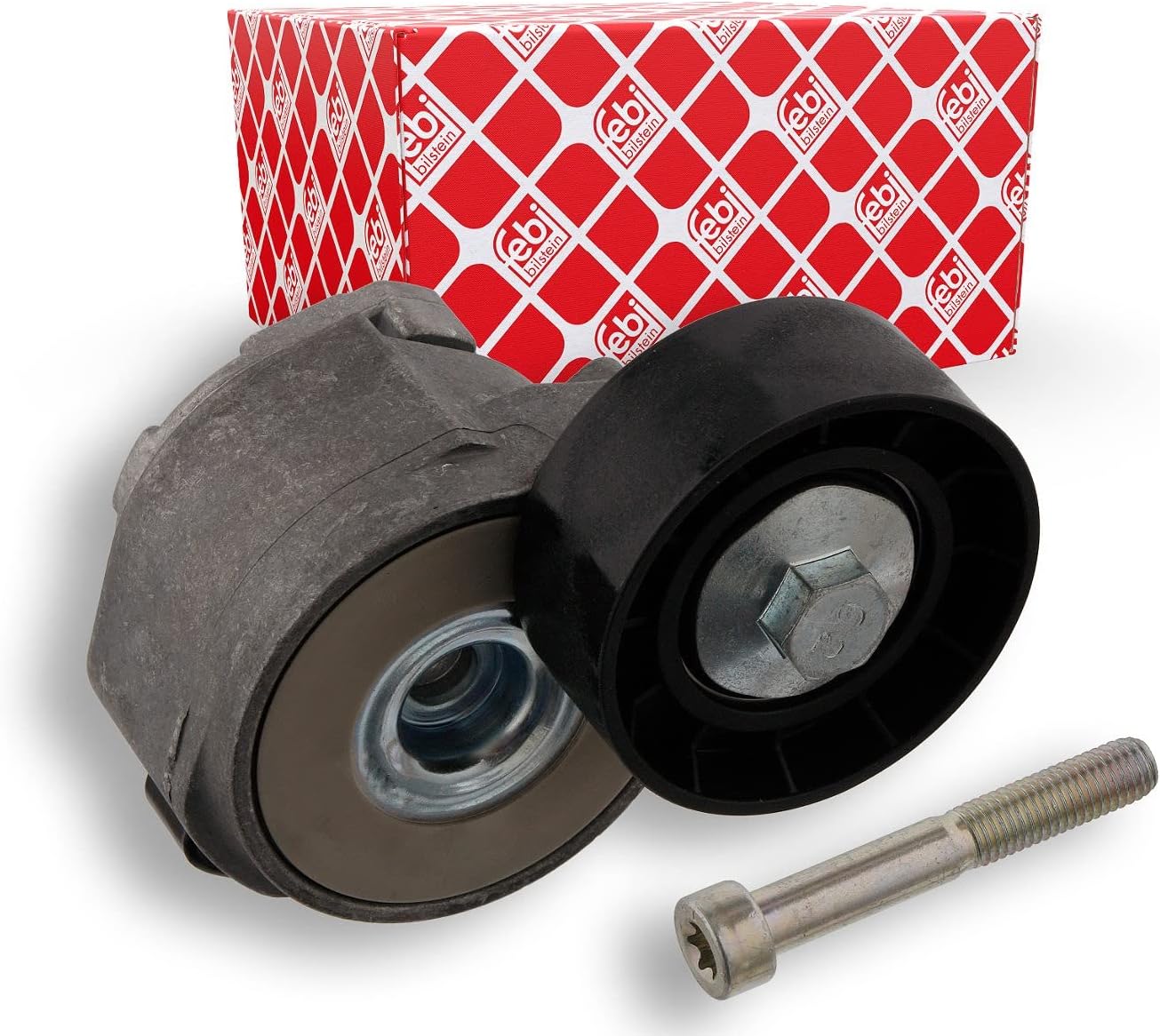 febi bilstein 30733 Tensioner Assembly for auxiliary belt, with screw, pack of one
