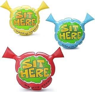 Whoopee Cushion for Kids,[3 Pcs,9In] Large Cartoon Woopie Cushion Party Favor, Funny Prank Gag Novelty Trick Joke Gift and Toy for Kids Children Office Home