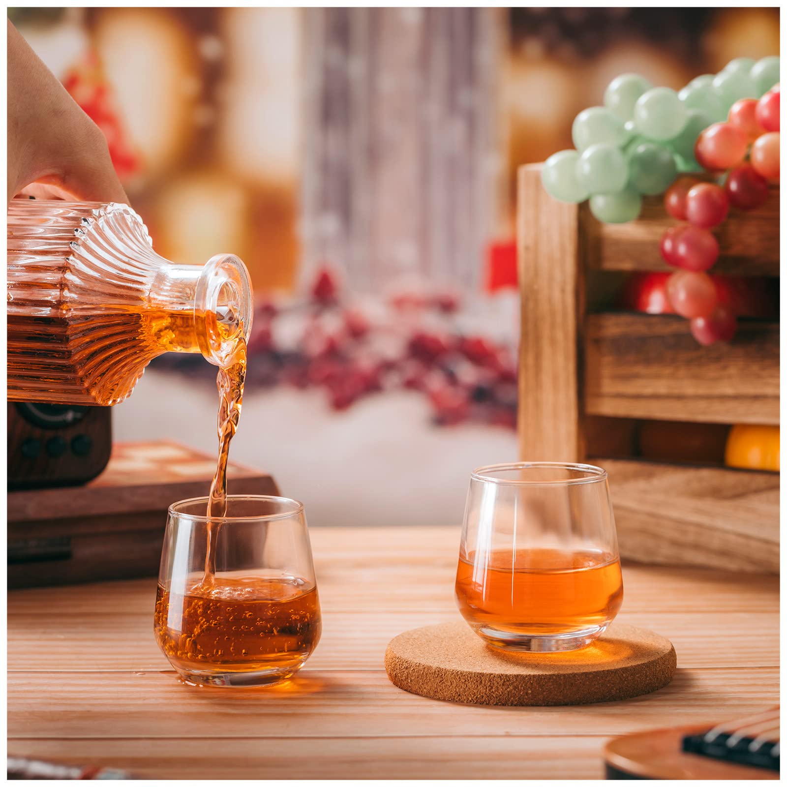 Zopeal Confezione da 48 bicchierini da liquore da 92,1 g, per degustazione di liquori e liquori, per degustare espresso, birra, succhi