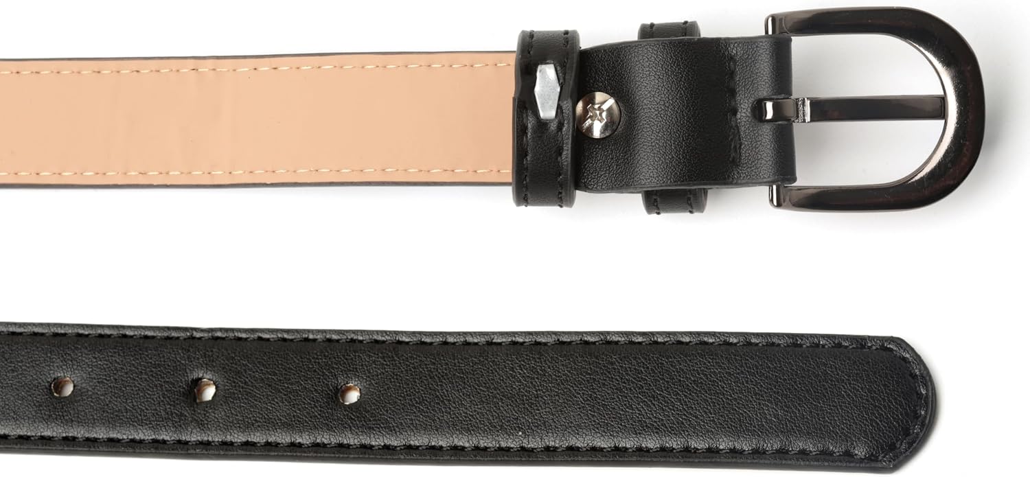 Belts for Girls Boys, Kids Belt, Girls Boys Belt, Skinny Belt, PU Leather Belts for Casual School Uniform Dress