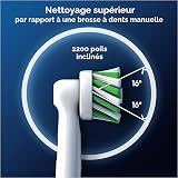 Oral-B Genuine CrossAction Replacement White Toothbrush Heads, Refills for Electric Toothbrush, Angled Bristles for up to 100 Percent More Plaque Removal, Pack of 8 4210201105183 - 4
