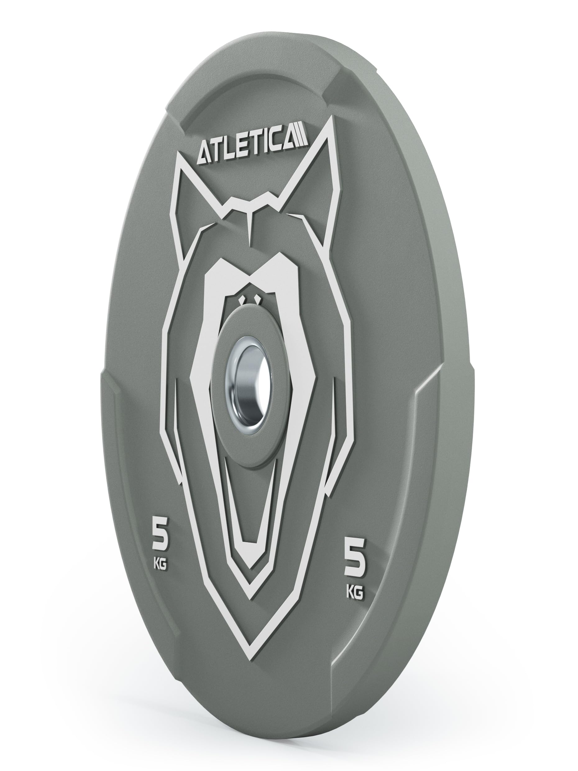 ATLETICA Animal Bumper Plates 5kg, Paar, Hochwertiger Gummi