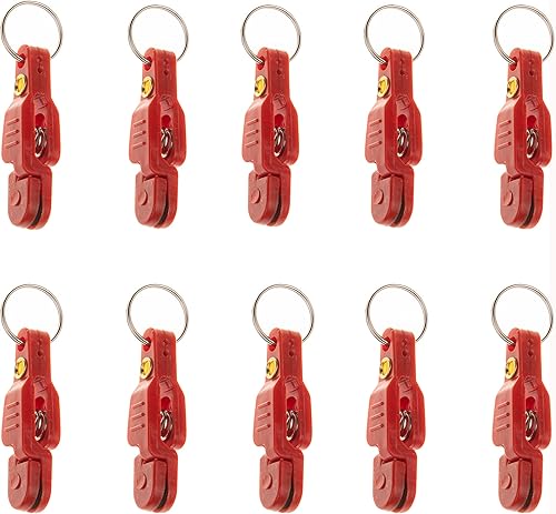 Sedmoon 10 clips de liberación a presión de tensión pesada para tabla de cepilladoras de pesas clips de liberación de remolques para pesca en alta