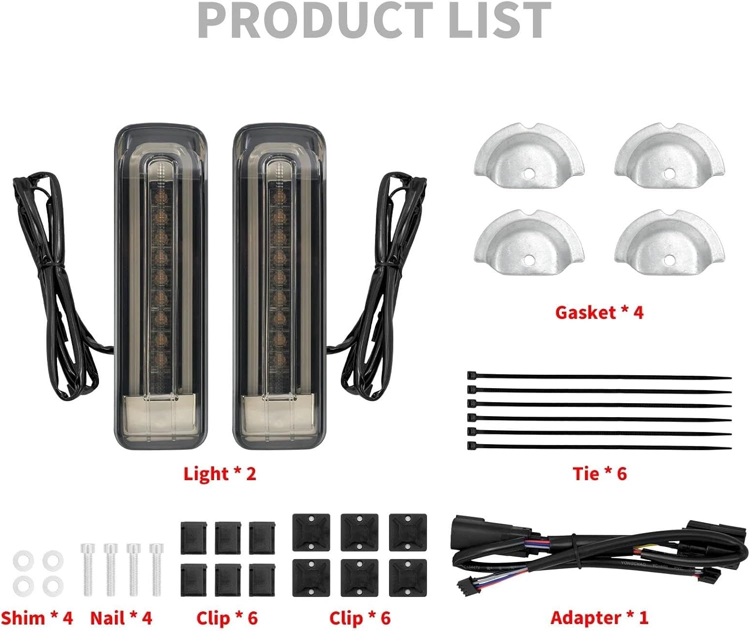 テールライトアクセサリー オートバイ用ブレーキ テール ライト ストップ ナンバー プレート リア に適合するハーレー に適合するロ