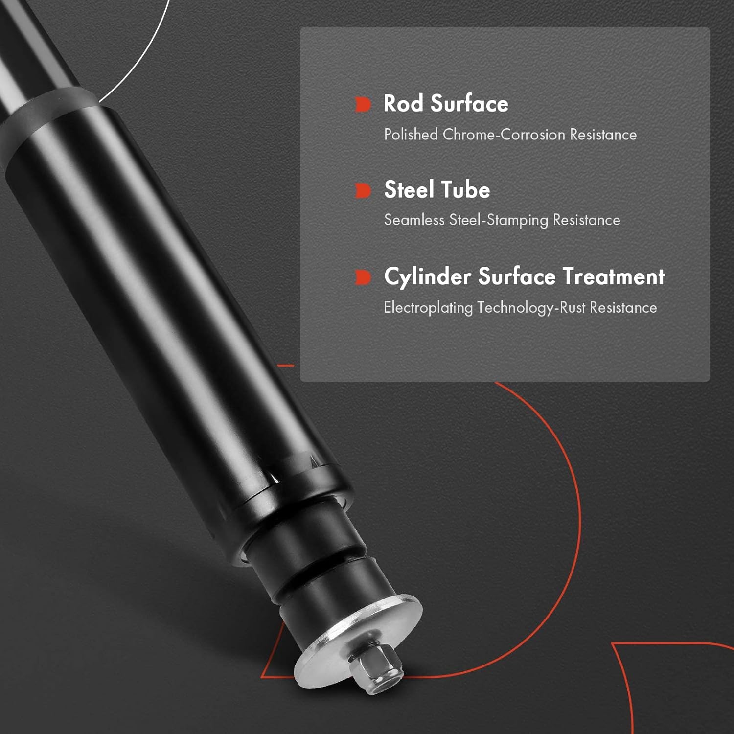 A-Premium Pair (2) Rear Shock Absorber Compatible with Ford Explorer, Police Interceptor Utility, 2013 2014 2015 2016-2019, Driver and Passenger Side