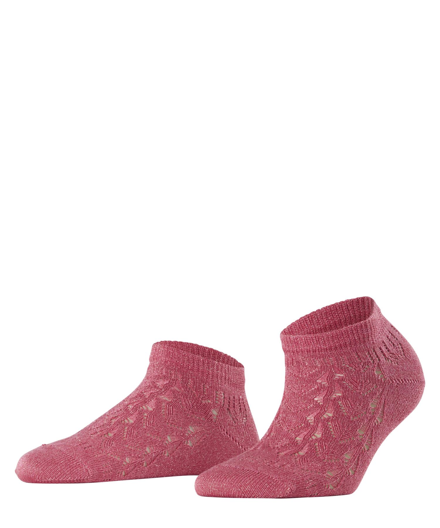 FALKE Women's Shiny W Sn Lyocell Low-Cut Plain 1 Pair Trainer Socks, Pink Candy 8052 Trina Blaze, 2.5-5