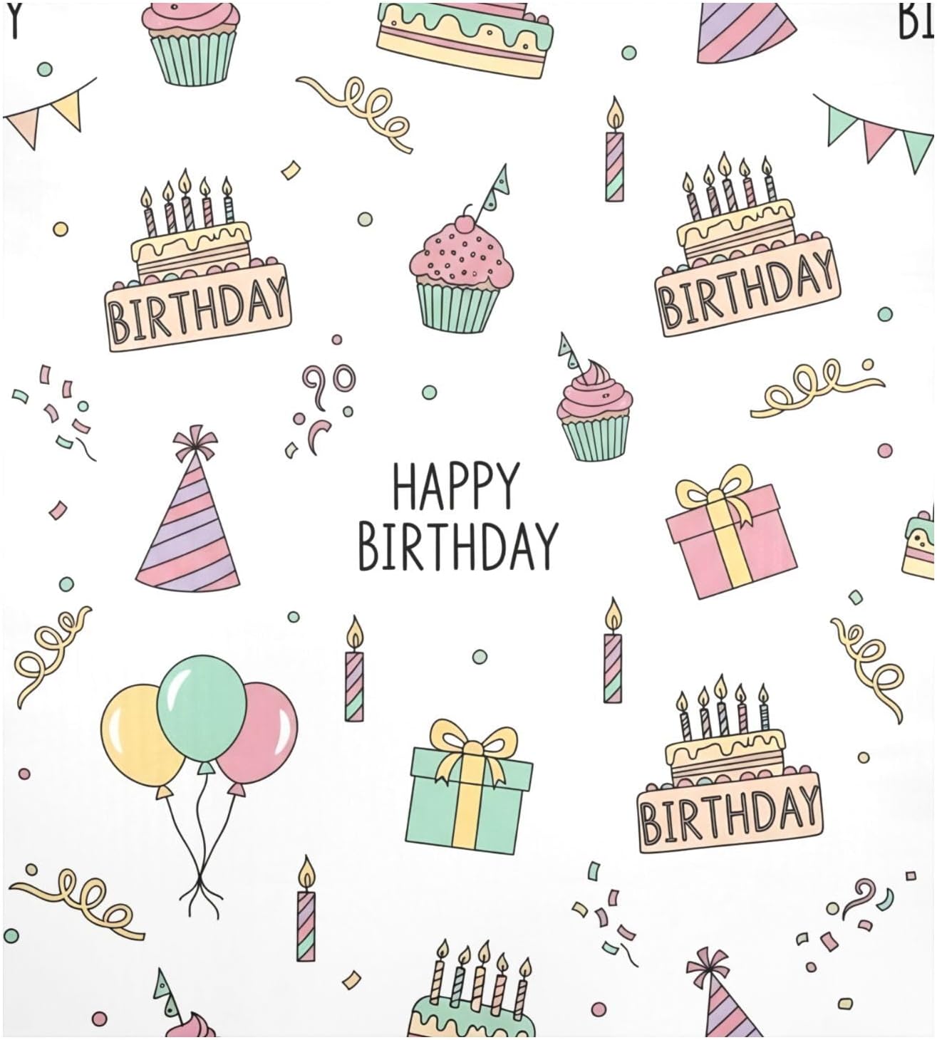Dishwasher Magnet Cover Birthday Party Theme 23x26 Inch Dishwasher Magnet Sticker for Home Appliance Kitchen Refrigerator Decor