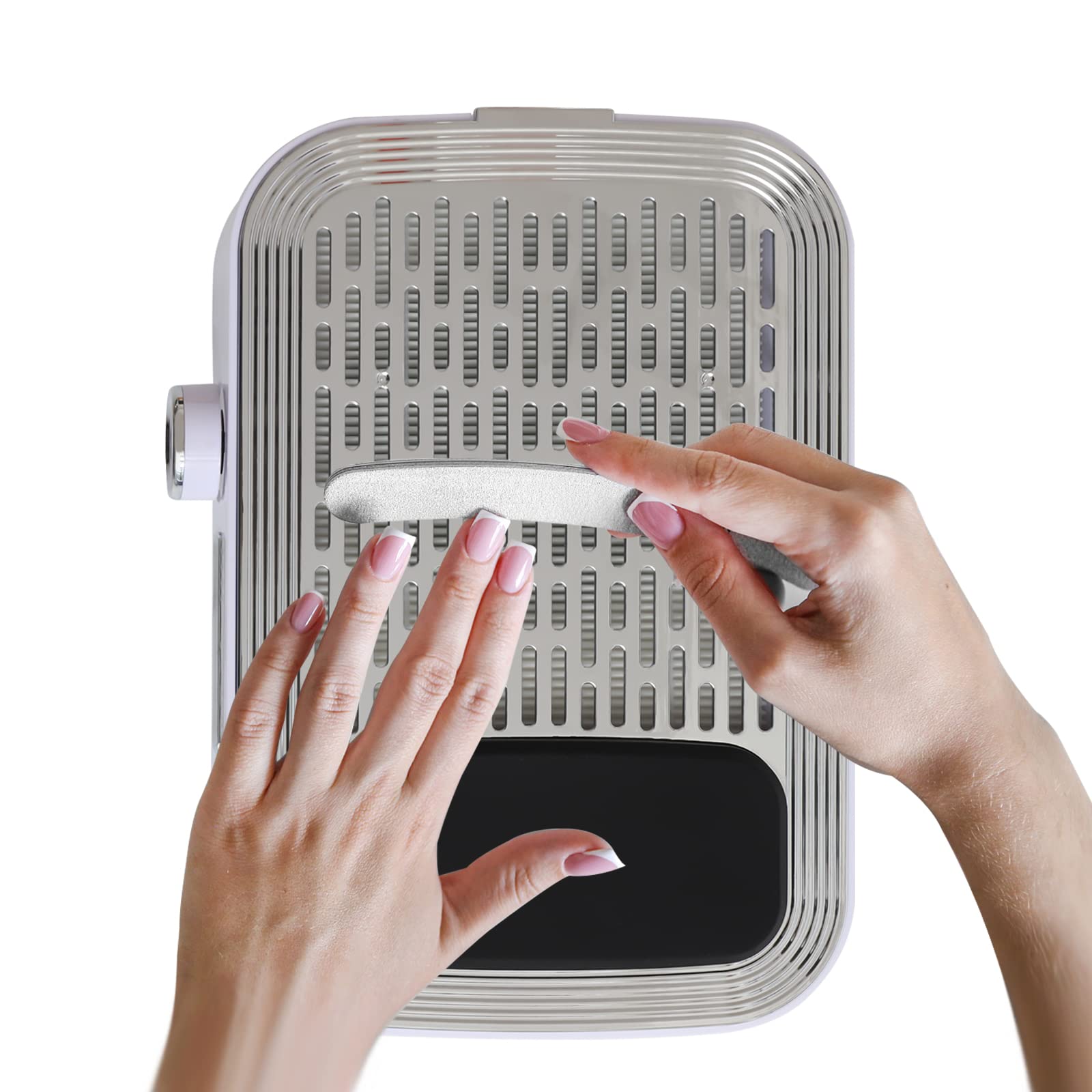 Aspirateur à Ongles 80W sans PoussièRe pour Perceuse Nettoyeur De D'Ongles Soufflant DéPoussiéReur D'Ongles Aspirateur Ongles Table IntéGré Manucure Poussiere Ongle Soins Professionnelle