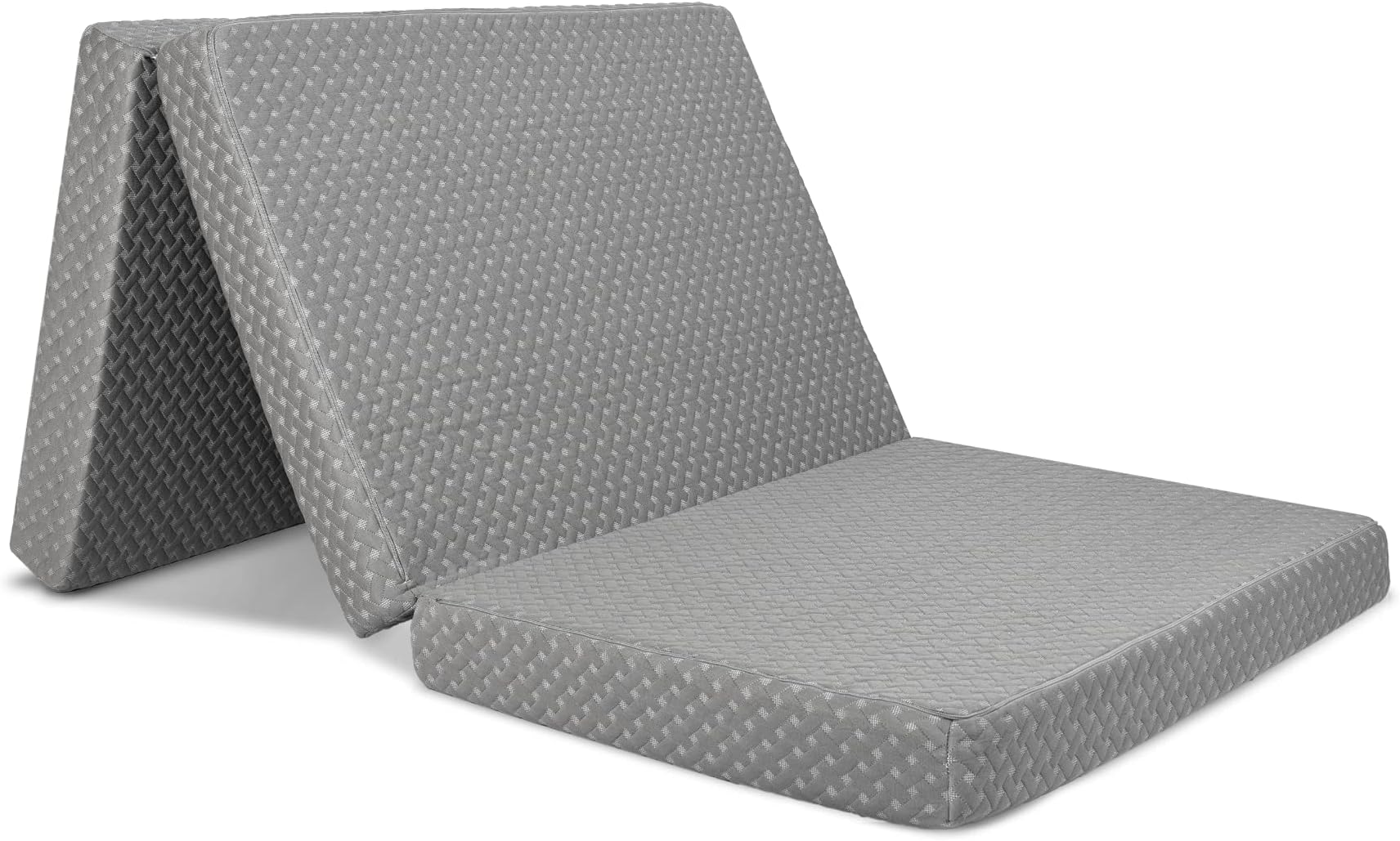 Milliard Premium Folding Mattress, Memory Foam Tri Fold with Waterproof Washable Cover, Twin Size (75"x38"x4)