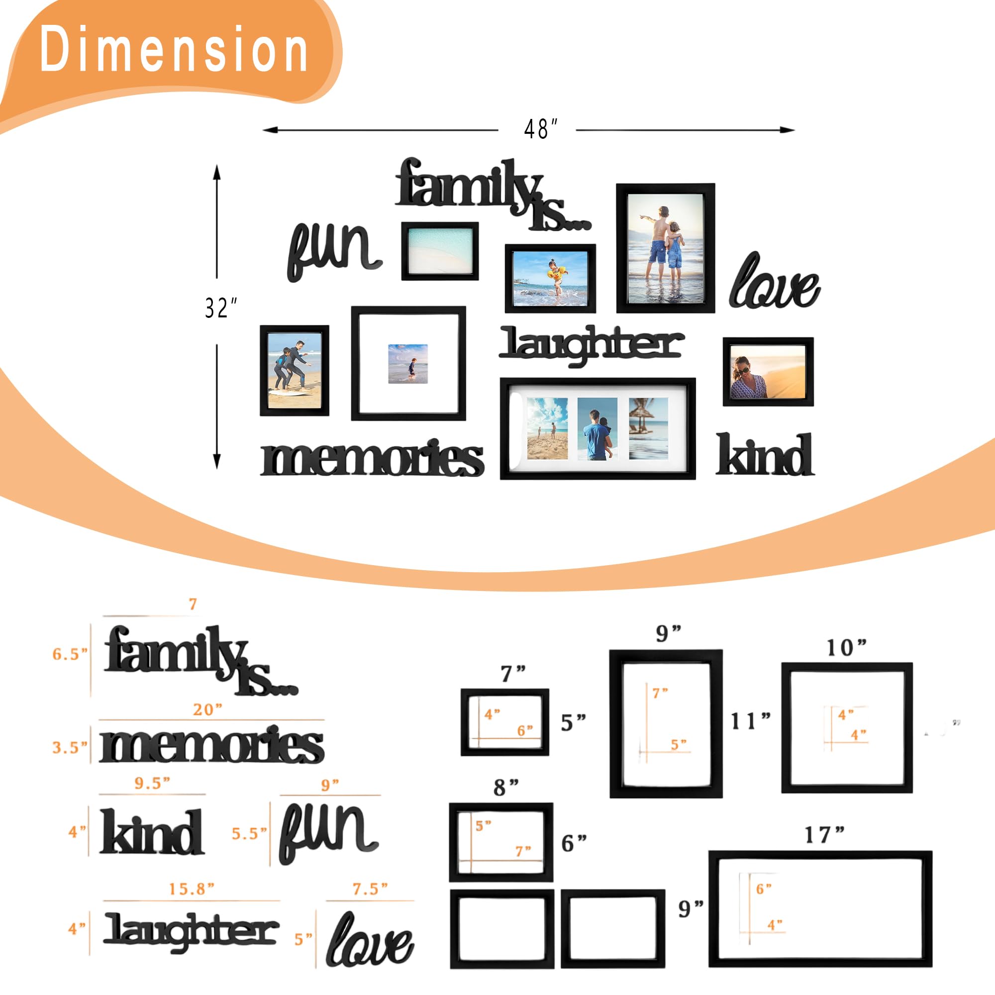 Cadre Photo Multiple Jerry \u0026 Maggie - Photo Frame | Plaque College Frame -  Wall Decoration Combination - Brown PVC Picture Frame Selfie Gallery  Collage With Hanging Template \u0026 Wall Mounting Design |, image size:2000x2000