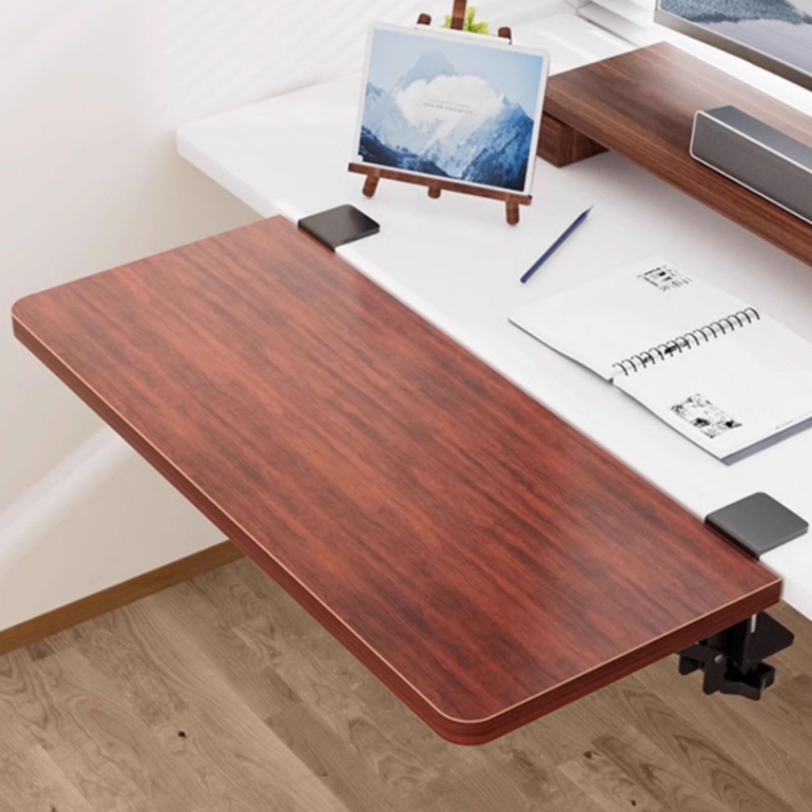 Plateau de rangement de bureau pliable pour un espace de travail à la maison soigné