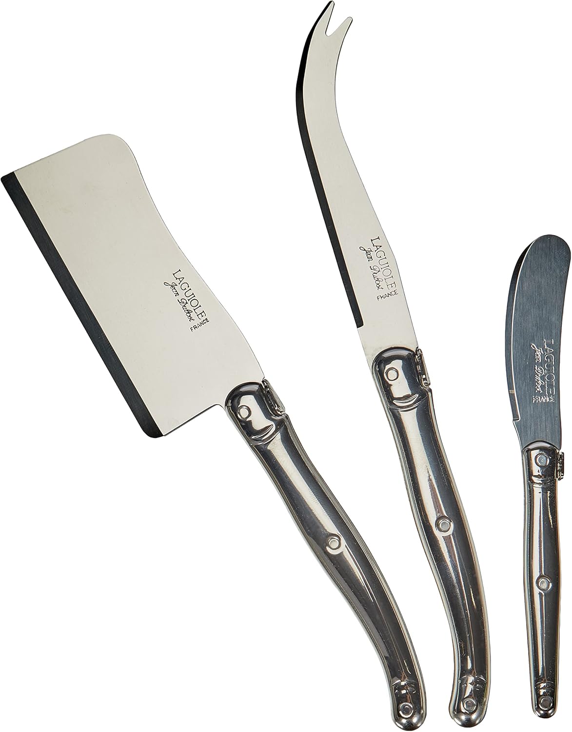 Jean Dubost Laguiole 97616 Cheese Set of 3 Stainless Steel
