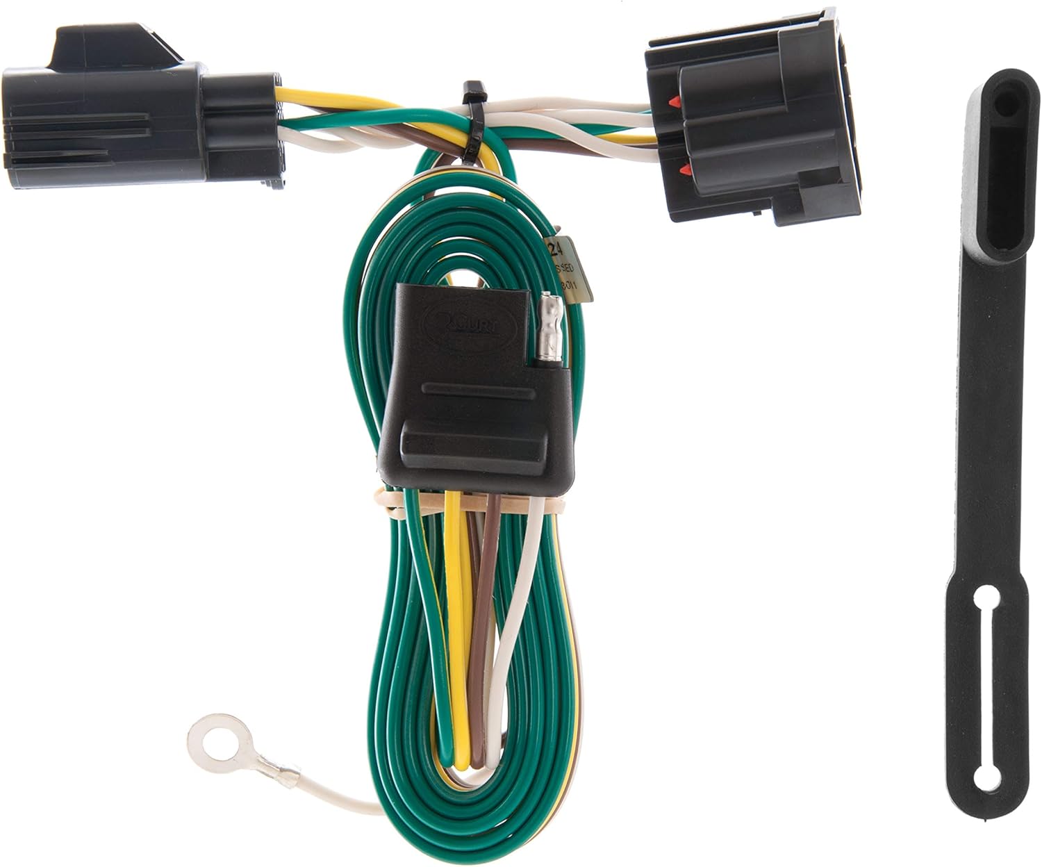 CURT 55124 Vehicle-Side Custom 4-Pin Trailer Wiring Harness for Select Jeep Wrangler
