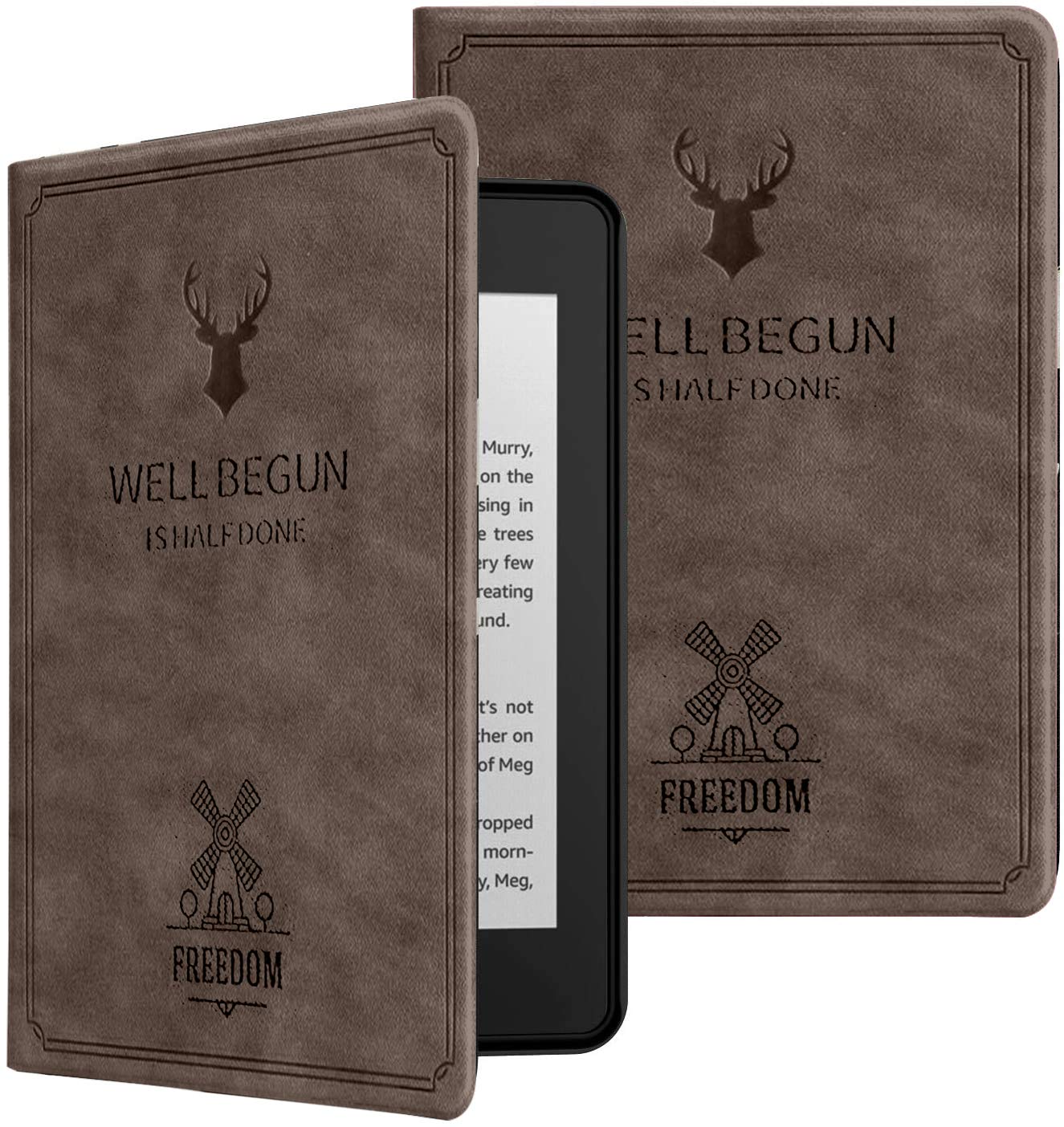 Robustrion Ultra Slim Smart Flip Case Cover for All New 6" Amazon Kindle 10th Generation 2019 Cover - Deer Coffee (B07V8FBLHF) Amazon Price History, Amazon Price Tracker