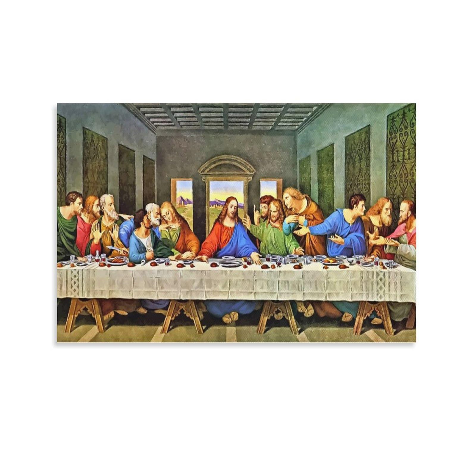 Amazon.co.jp: レオナルド・ダ・ヴィンチ画家最後の晩餐ポスター
