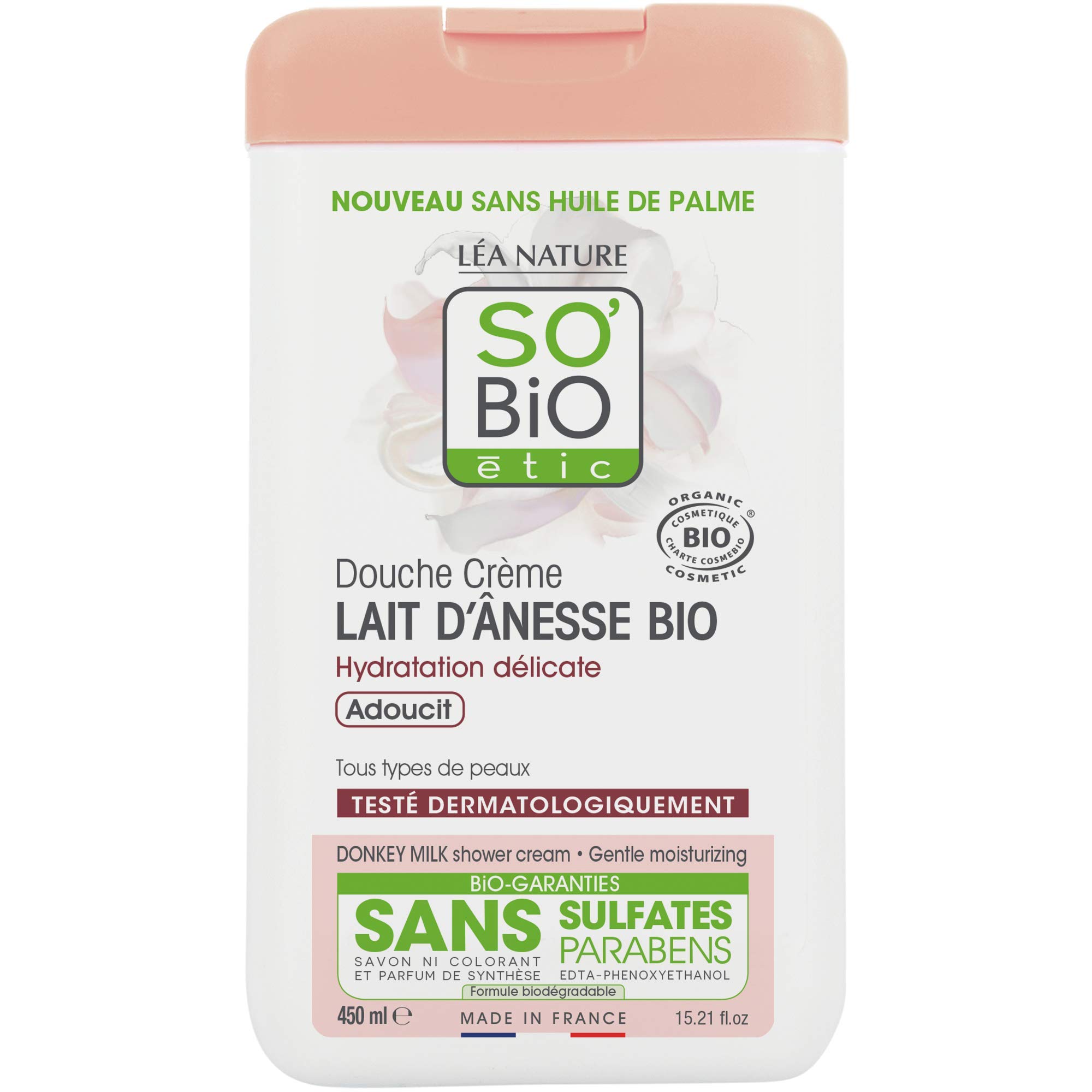 SO'BiO étic Shower Cream with Donkey Milk, 300 ml