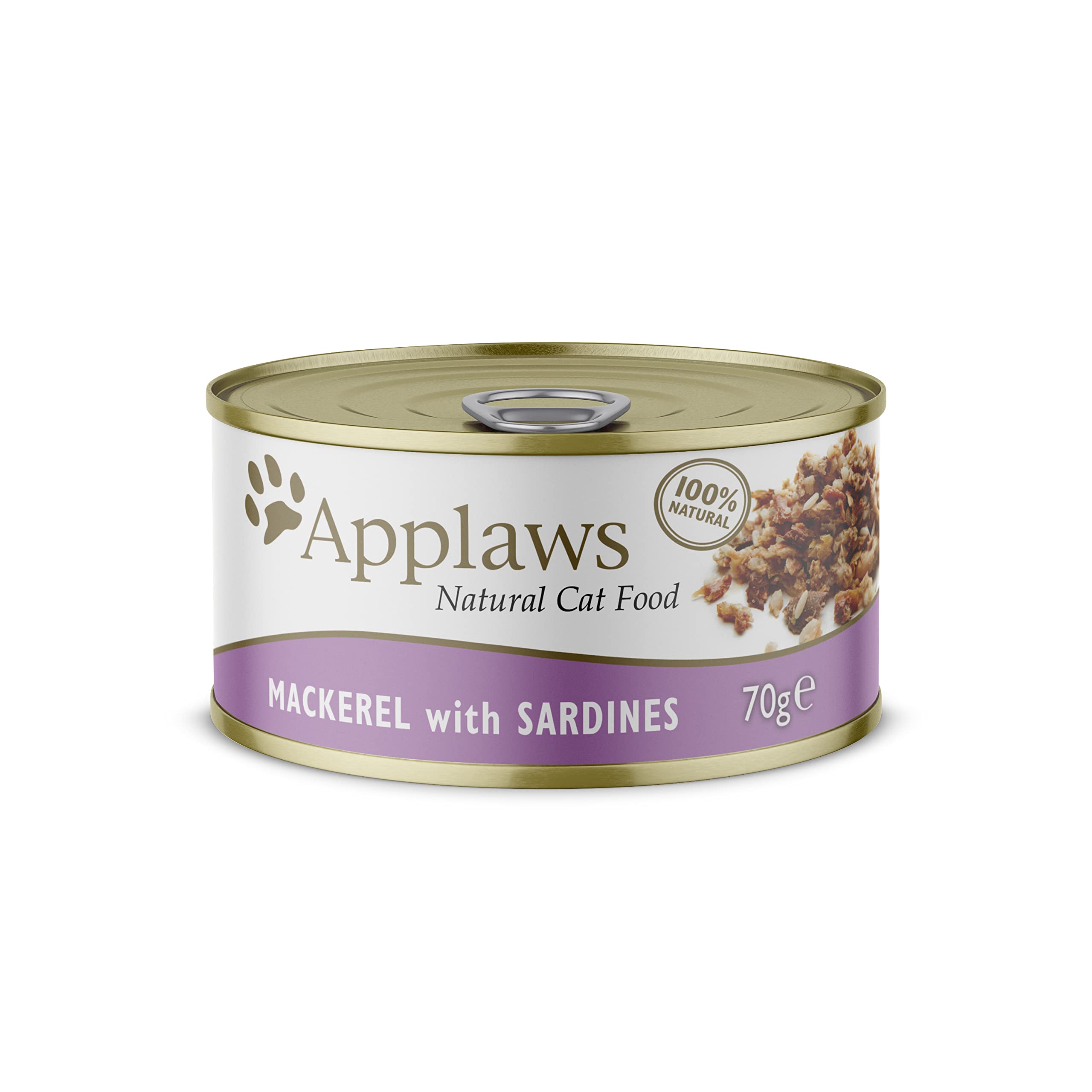 Applaws Natural Premium Wet Cat Food for Adult Cats, Mackerel with Sardine in Broth Pack of 24 x 70g Cans (B01C0819JK) Amazon Price History, Amazon Price Tracker