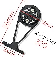 Vista 3 de Thinvik Soporte para computadora de bicicleta extendida para Wahoo Garmin Bryton Series Combo Mount GPS Bike Computer