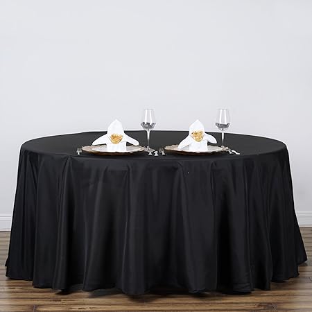 black linens wedding reception