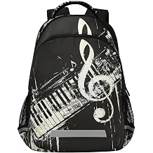 ALAZA Music Note Piano Backpack Purse for Women Men Personalized Laptop Notebook Tablet School Bag Stylish Casual Daypack, 13 14 15.6 inch