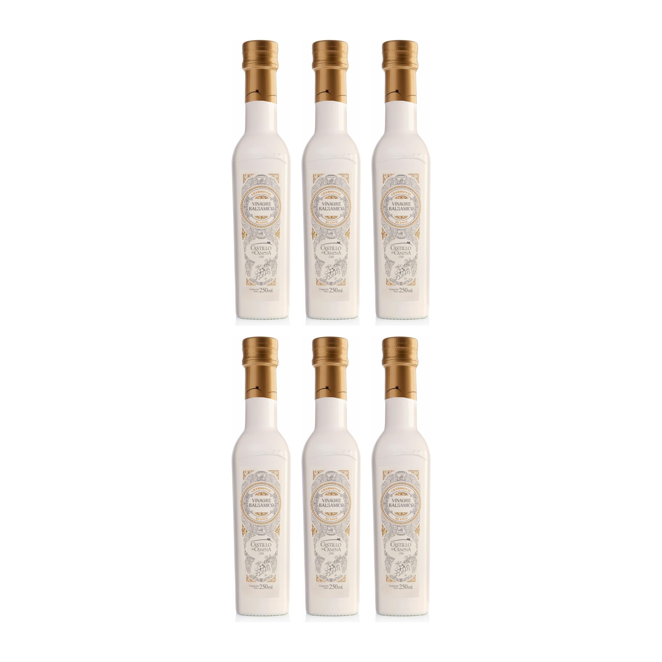 Castillo de Canena Chardonnay Balsamic Vinegar Weisser Balsamico-Essig Spanien (6 x 0.25 l)
