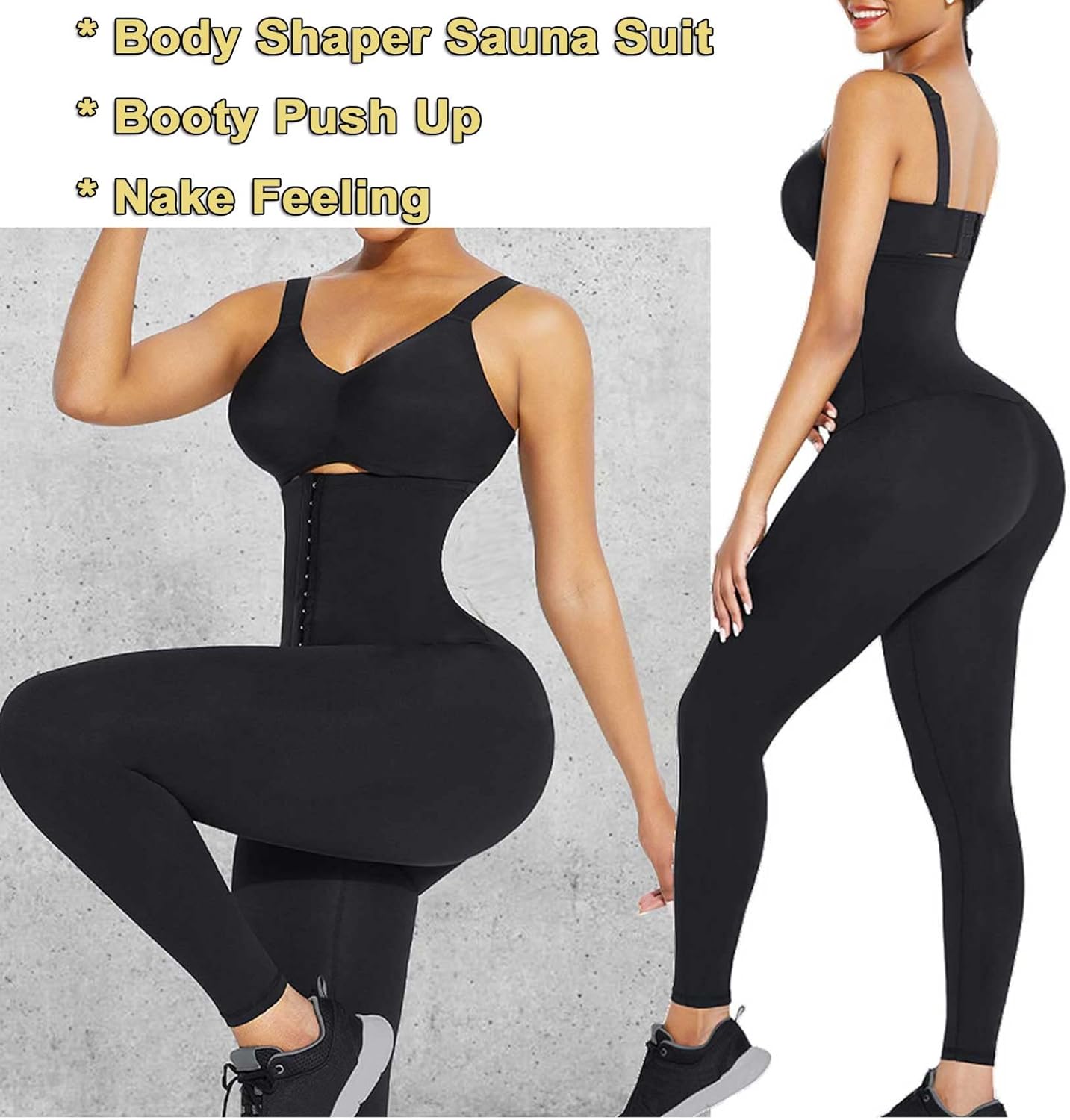 JGS1996 Plus Size Shapewear Tummy Control Leggings for Women High Waisted Compression Corset Waist Trainer Pants Body Shaper - Image 5