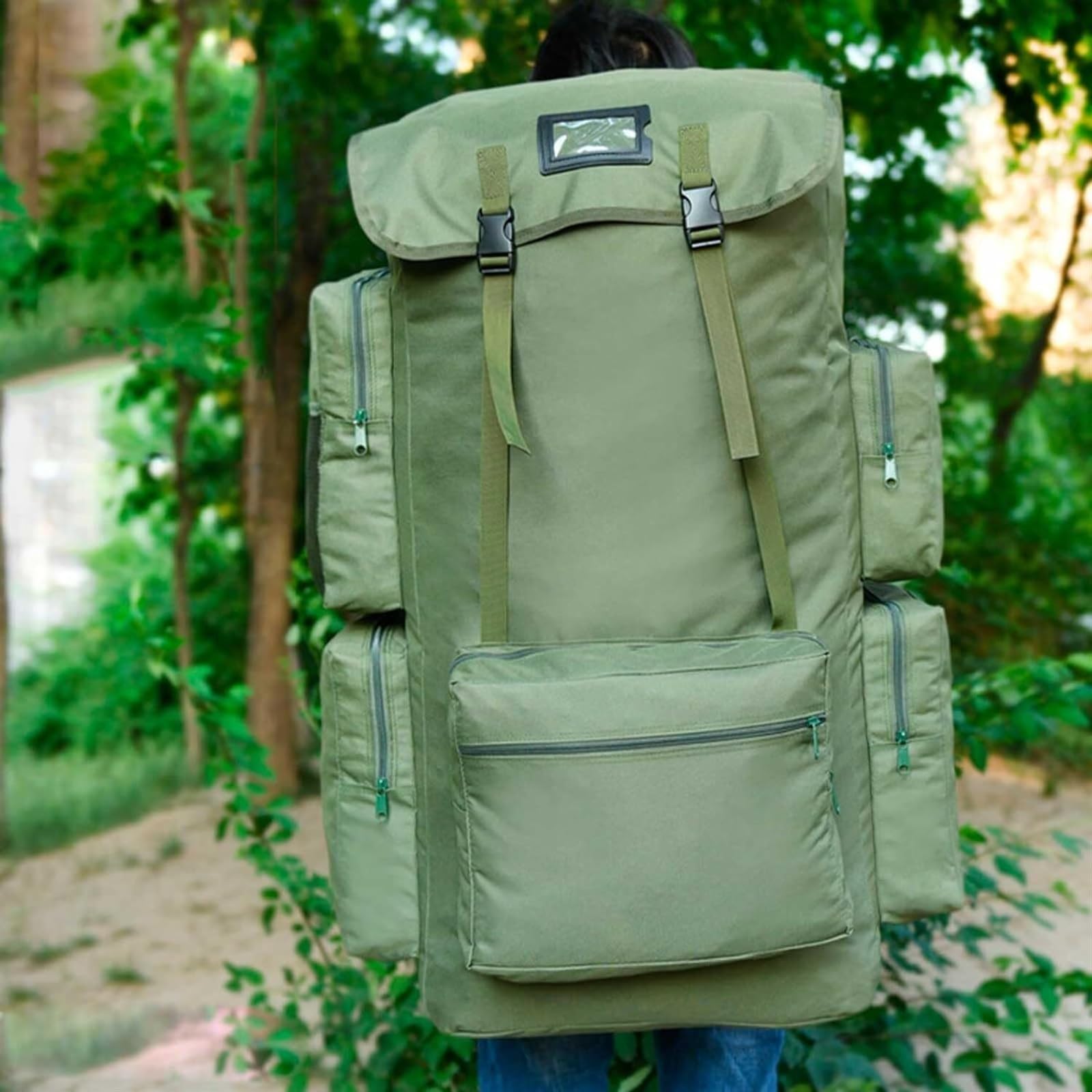 Plecak Turystyczny Kemping Wodoodporne Torby Turystyczne O Pojemności 130 L, Kamuflaż, Mężczyźni, Kobiety, Camping Trekking Wielofunkcyjny