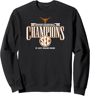 Texas Longhorns Women's Basketball SEC Champs 2025 Regular Sweatshirt