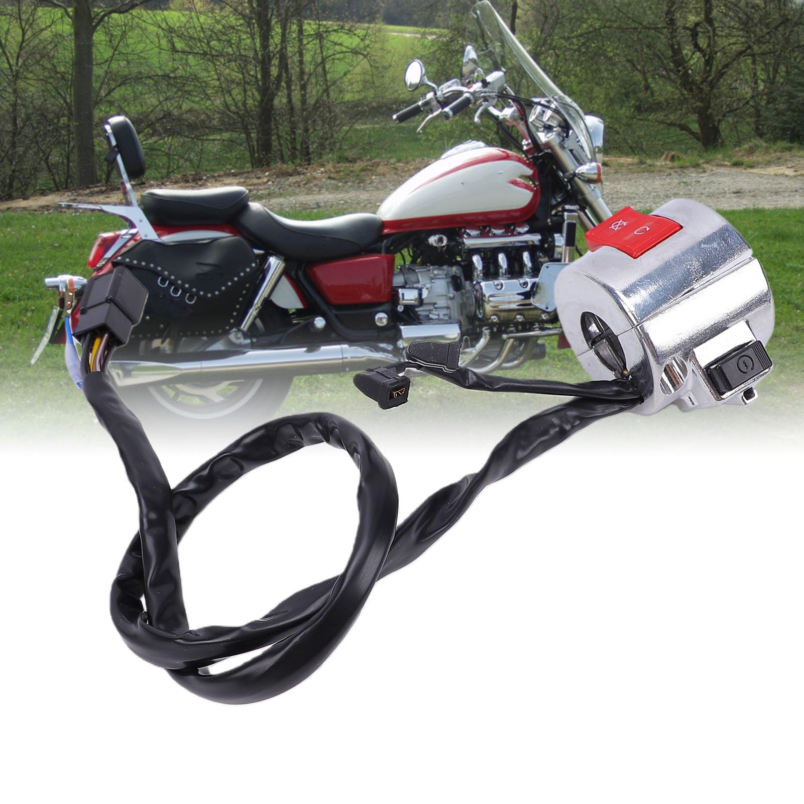Fydun Handlebar Engine Start Switch Motorcycle Start Stop Kill Switch