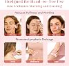 BAIMEI Double Sided Skin Massager with Rose Quartz Roller & Gua Sha Set Box and pouch