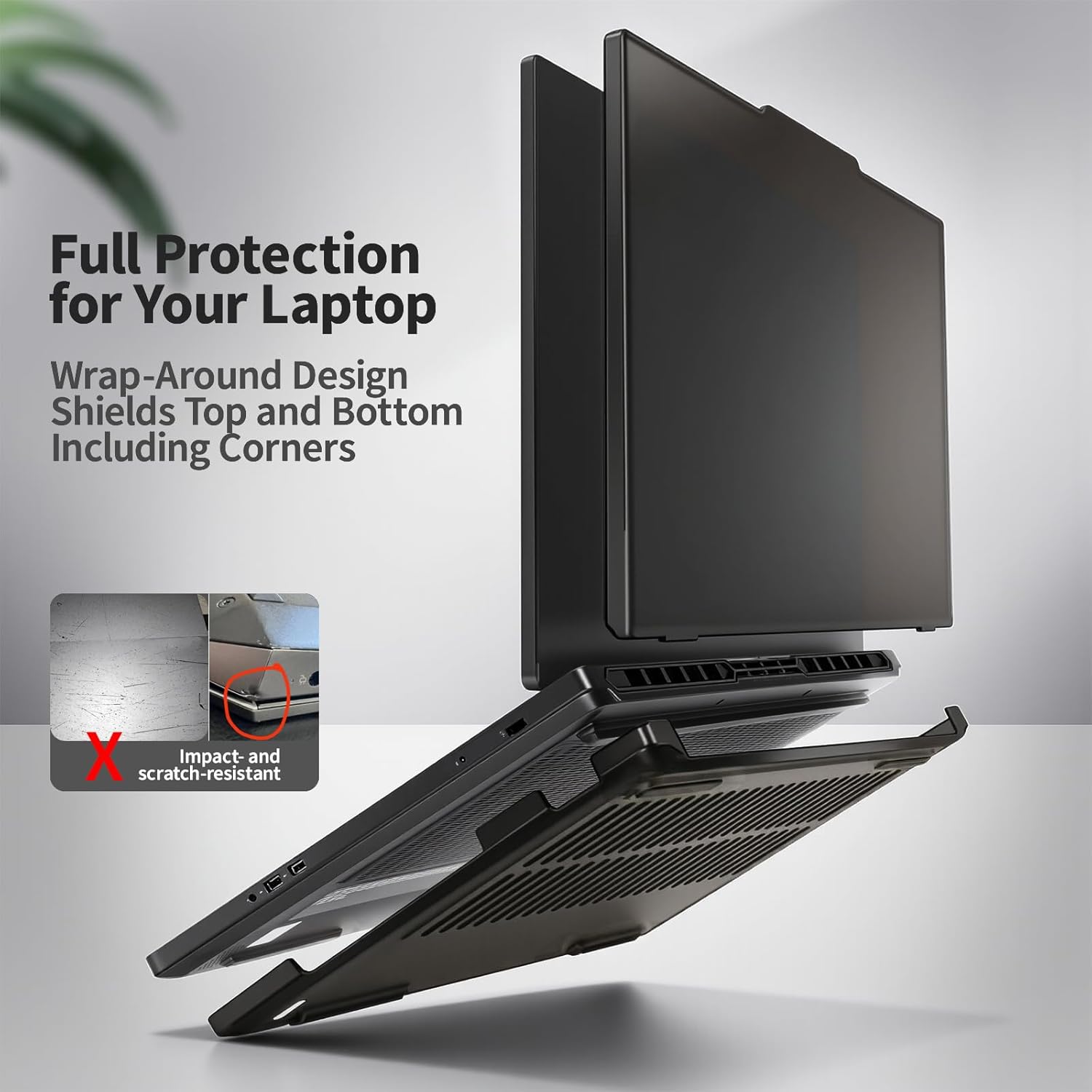 Laptop Case Set for 2025 Legion Pro 5 / 5i Gen 10 Intel 16" Scratch-Resistant & Drop-Resistant Hard Shell Frosted Transparent​ Protective Cover + Keyboard Cover（Matte Black）