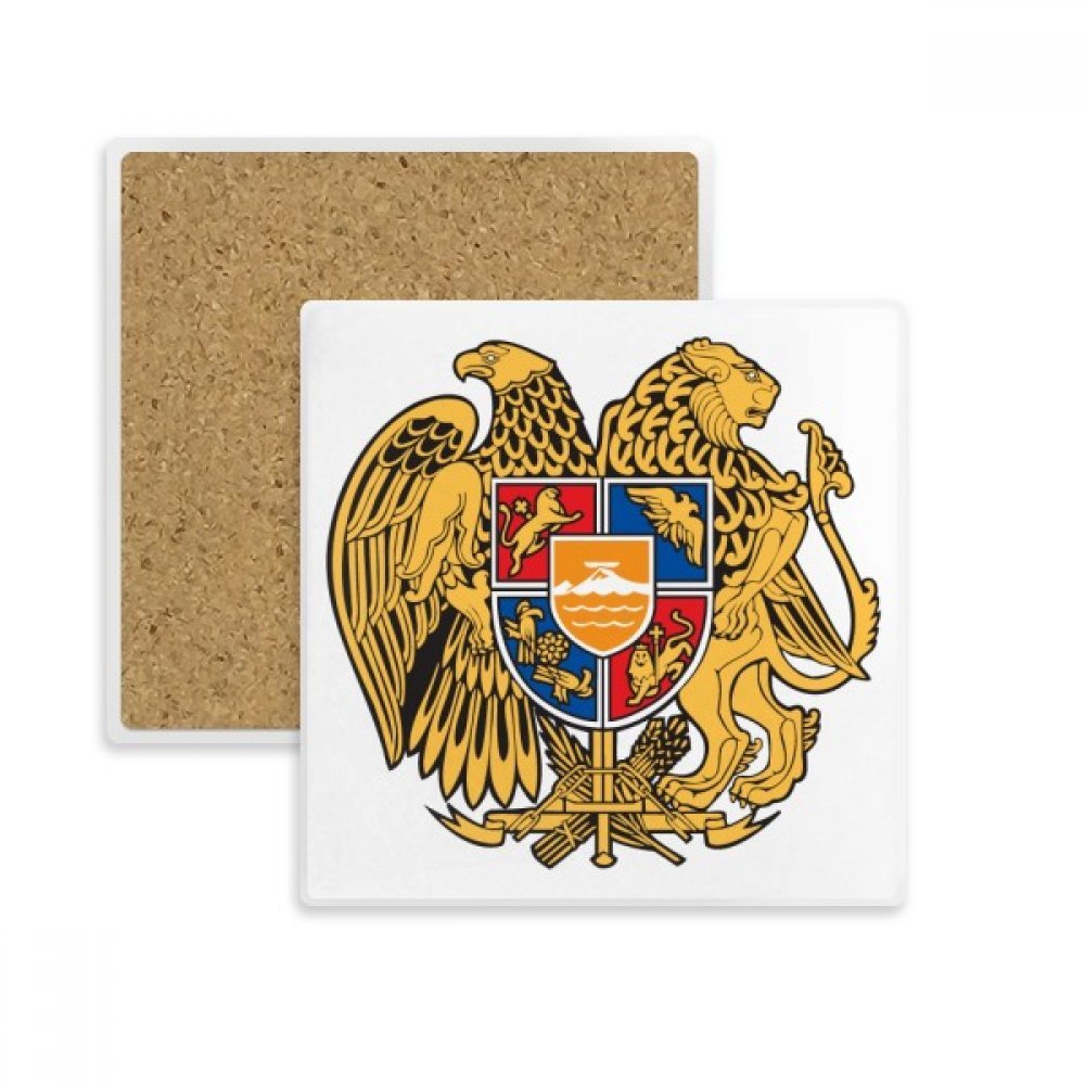Coaster Arménie en pierre absorbante pour tasse et verre multicolor