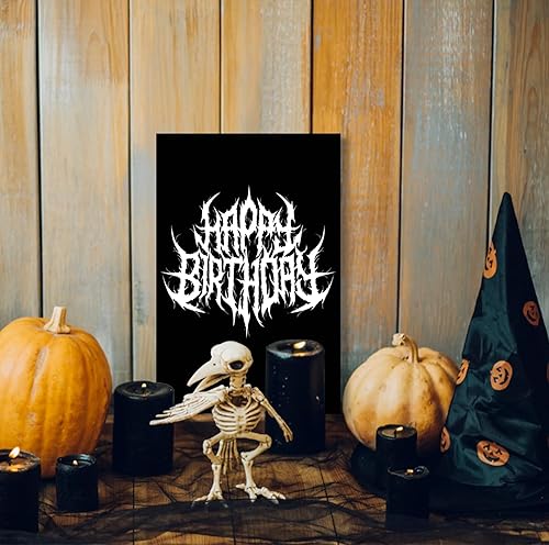 Miniatura 6 de Tarjeta de cumpleaños de feliz Halloween para él y ella, regalo espeluznante de cumpleaños para mujeres y hombres, tarjeta de cumpleaños de