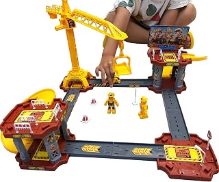 Engineering Car Track Crossing Car Toy Construction Toy Engineering Car Construction Site Toy Birthday 2 Mini Engineering Cars Tower Crane Vehicle Building Blocks Figure