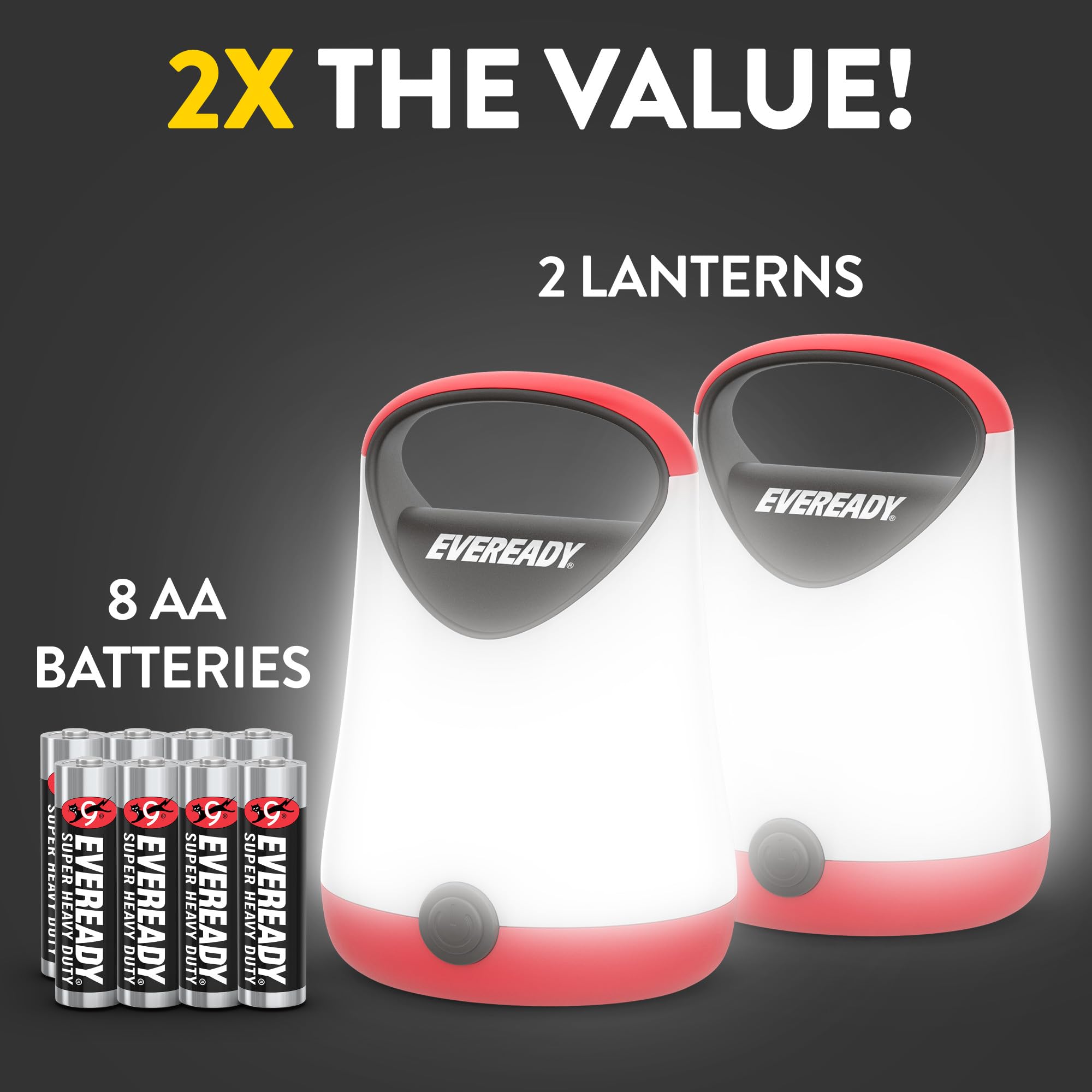 Amazon.com: Eveready LED Camping Lantern X-250 (2-Pack), Super