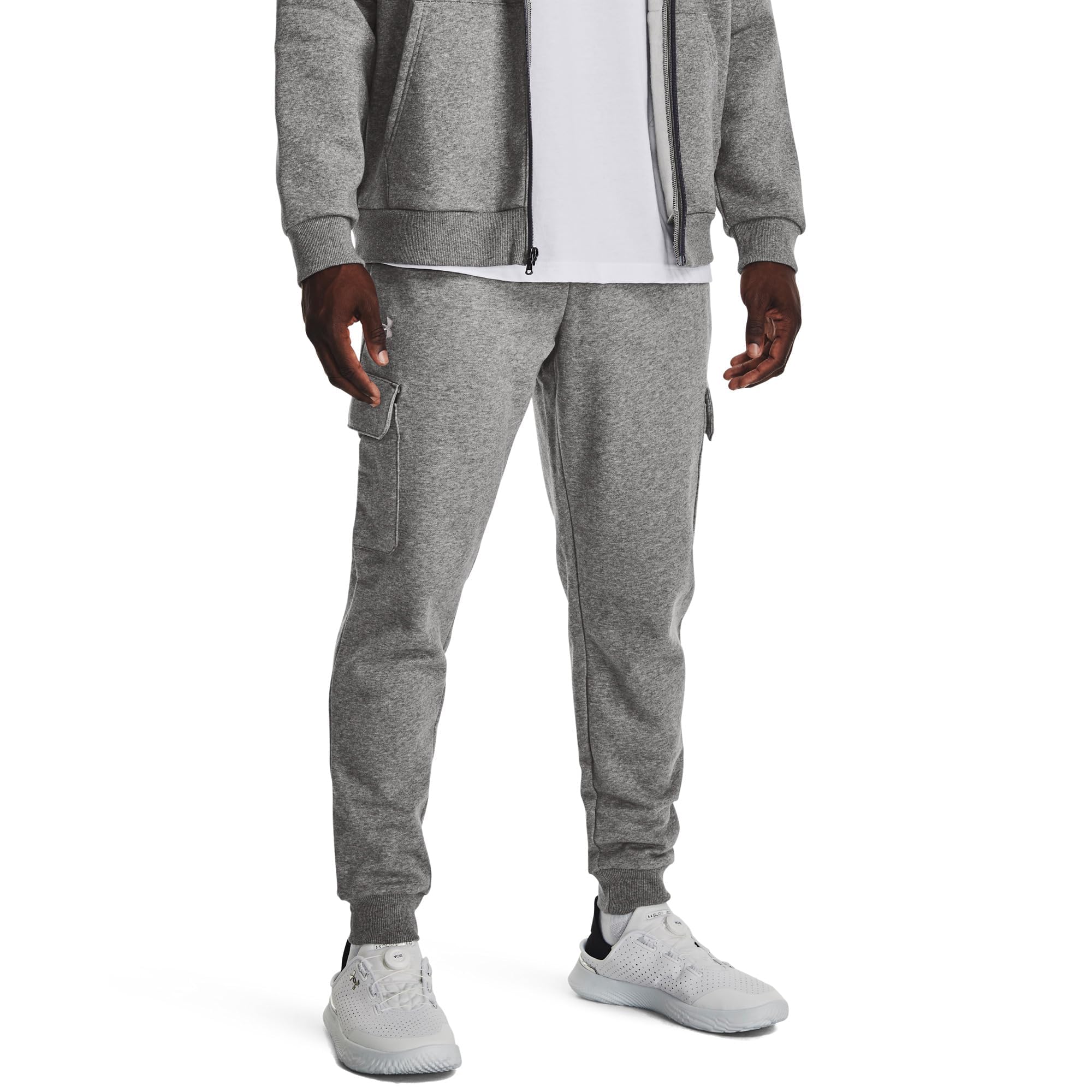 Under Armour Ua Rival Fleece Cargo Jogger - Spodnie lekkoatletyczne Mężczyźni