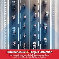 Vista 8 de INNOVV ThirdEYE - Sistema de punto ciego para motocicleta con alerta de voz e indicadores, sistema de asistente de moto impermeable, detecta