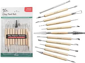 Set 11 Utensili Per Modellare Argilla Mont Marte - Per Ceramica, Scultura E Fai Da Te - Foto 7