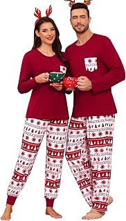 Couples Matching Pajamas Sets Family Christmas Plaid Pajamas for Men Women Festival Party Pjs Set