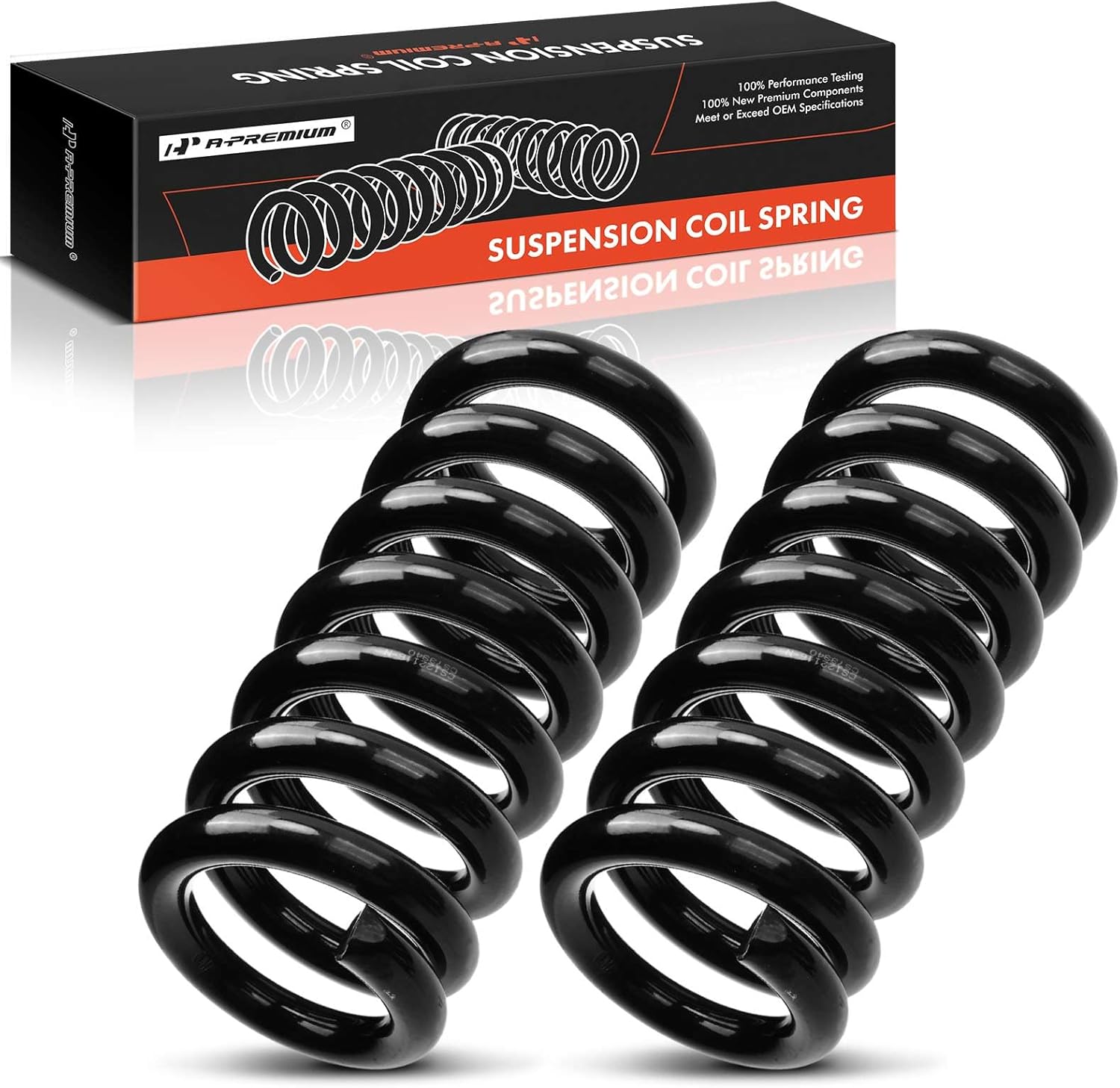 A-Premium 2Pcs Front Suspension Coil Spring Set Compatible with Dodge Ram 2500 Ram 3500 1994-2002 5.9L 8.0L, RWD, Driver and Passenger Side, Replace# 52039074