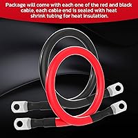 Vista 6 de Cable de batería 1/0 AWG 1/0AWG Calibre Cables de inversor de batería para automotriz, solar, marino, barco, RV, automóvil, motocicleta