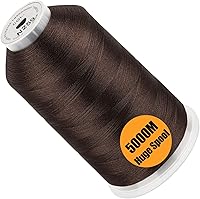 Vista 45 de New brothread - Bobina única de 5000 m de hilo de poliéster para máquina de bordar 40WT para máquinas comerciales y domésticas - Marigold