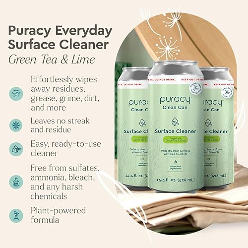 Vista 33 de Puracy Limpiador concentrado multisuperficie, limpiador de superficies diario alimentado por plantas, solución de limpieza natural multiusos como se