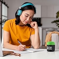 Vista 6 de Temporizador de giro de mesa, cronómetro con pantalla LED grande, alarma silenciosa y fuerte, cuenta regresiva de 199 minutos y más, luz nocturna