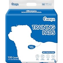 COCOYO Best Value Dog Training Pads | Dog Pee Pads | Super Absorbent Puppy Pads 17.5" x 23.5", 100 Count,Blue