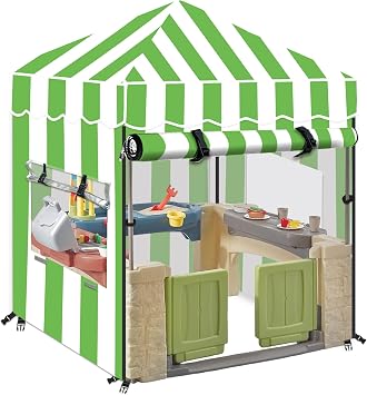 Kids Outdoor Playhouse Cover, Outdoor Playset Cover Green