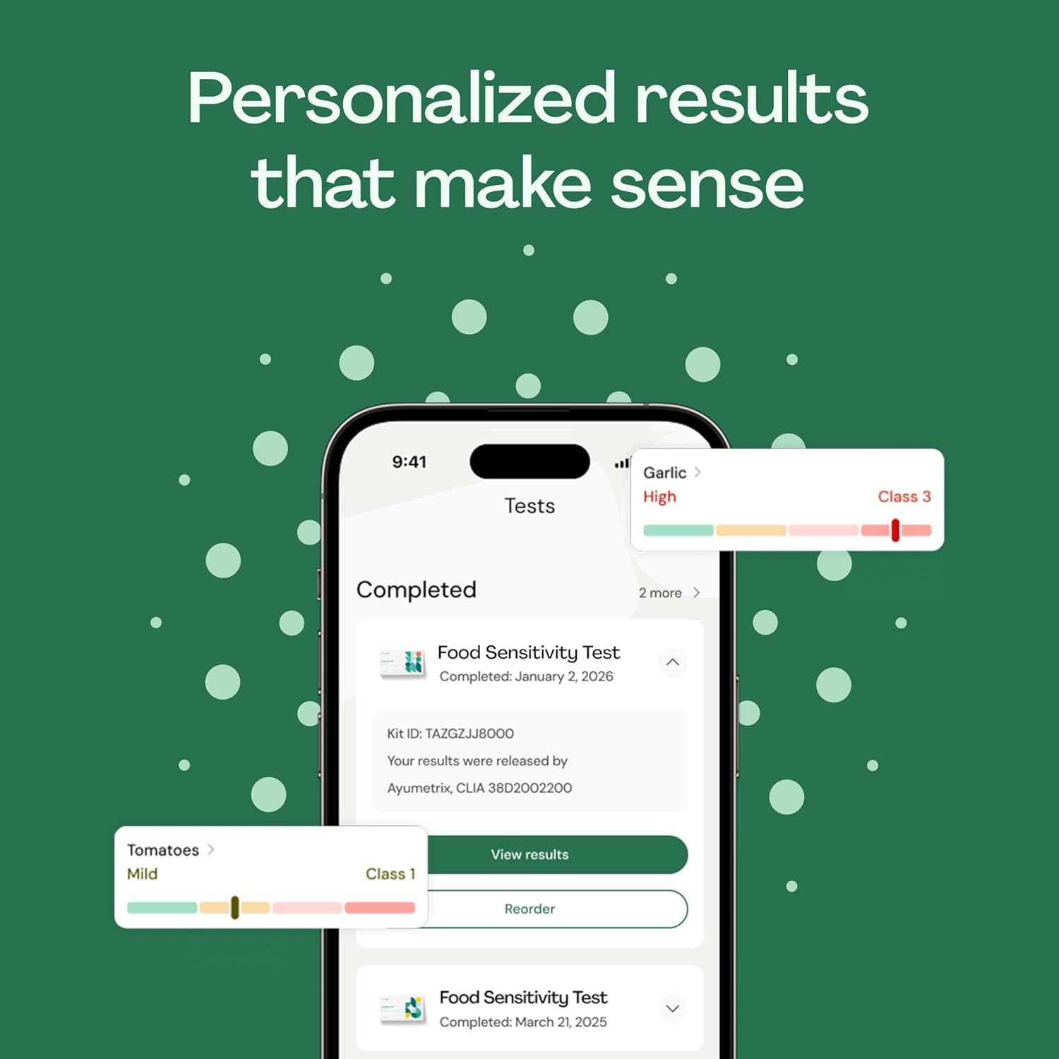 Everlywell Food Sensitivity Test - Learn How Your Body Responds to 96 Different Foods - At-Home Collection Kit - CLIA-Certified Labs - Ages 18 Plus