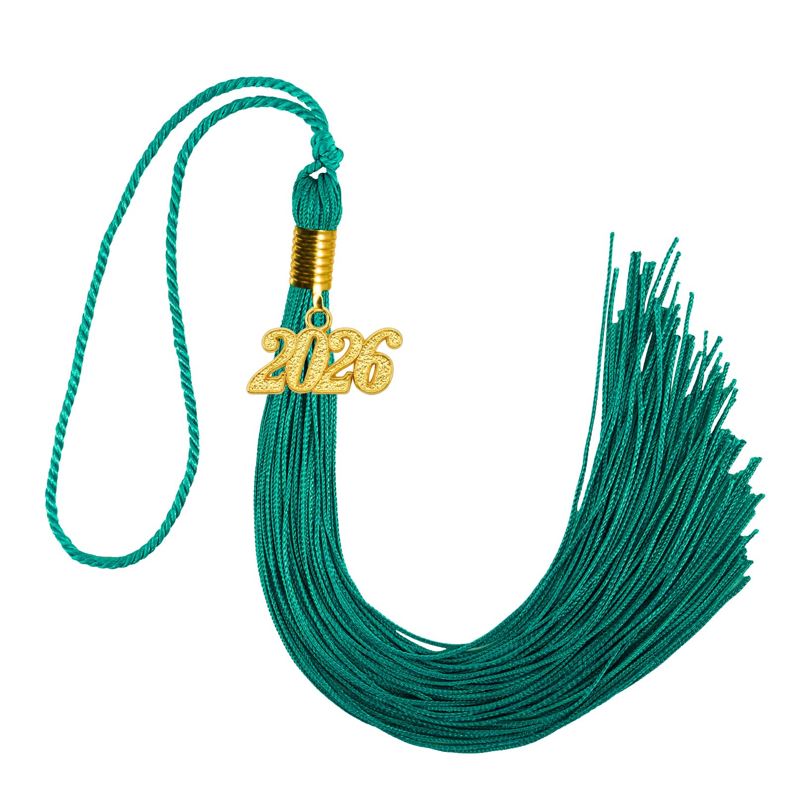 GraduationMall Single&amp;Multiple Color Graduation Tassel with 2026 Year Charm 9"