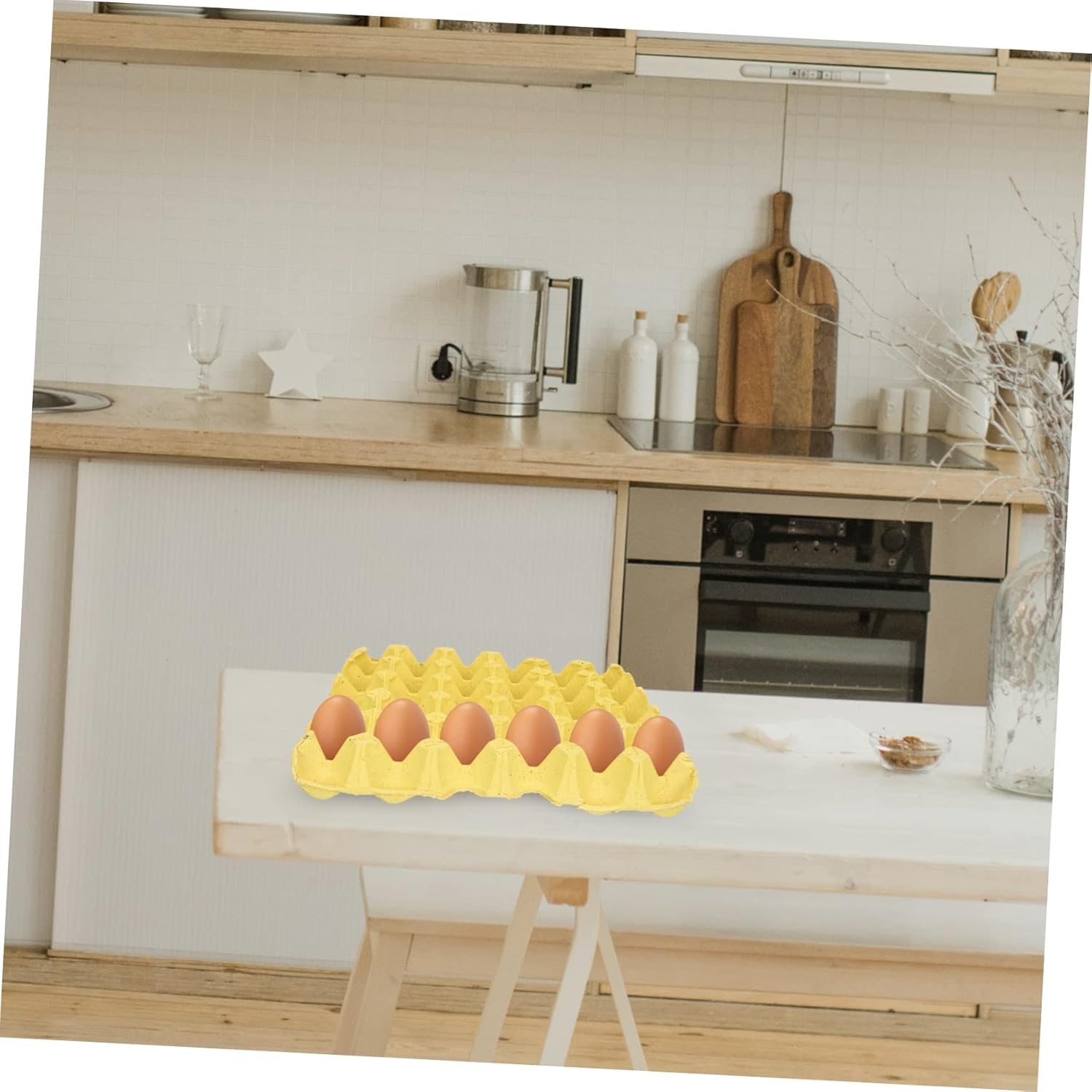 5pcs Egg Storage Holders Compartment Paper Egg Trays for Kitchen Refrigerator Organizers Multipurpose Racks for Home Restaurants Supermarkets